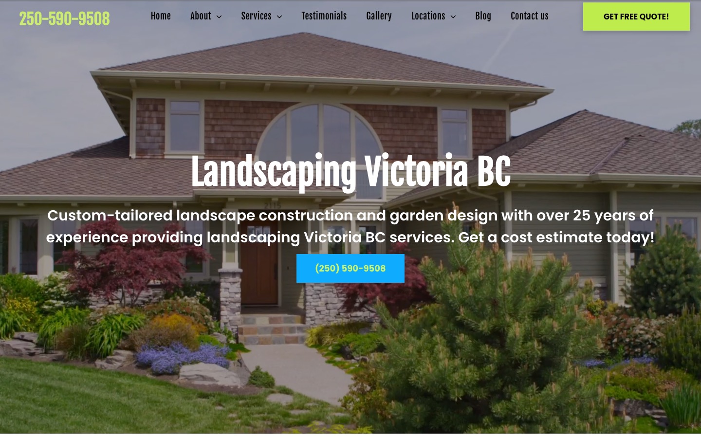 The current homepage